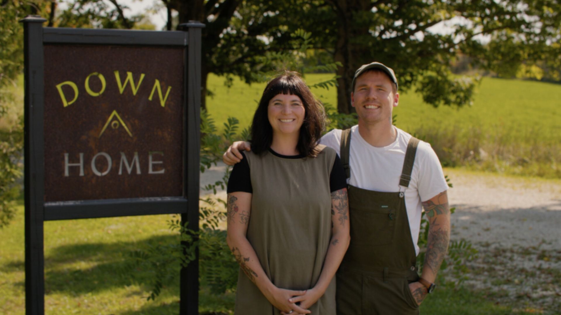 Owners of Down HOme outside business front