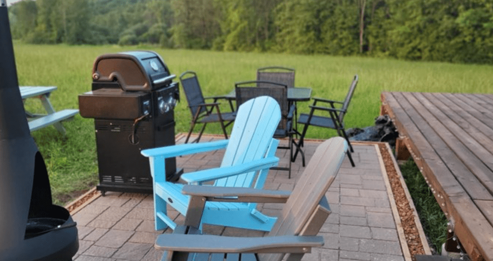 A patio set.