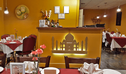 The interior of the Curry House restaurant