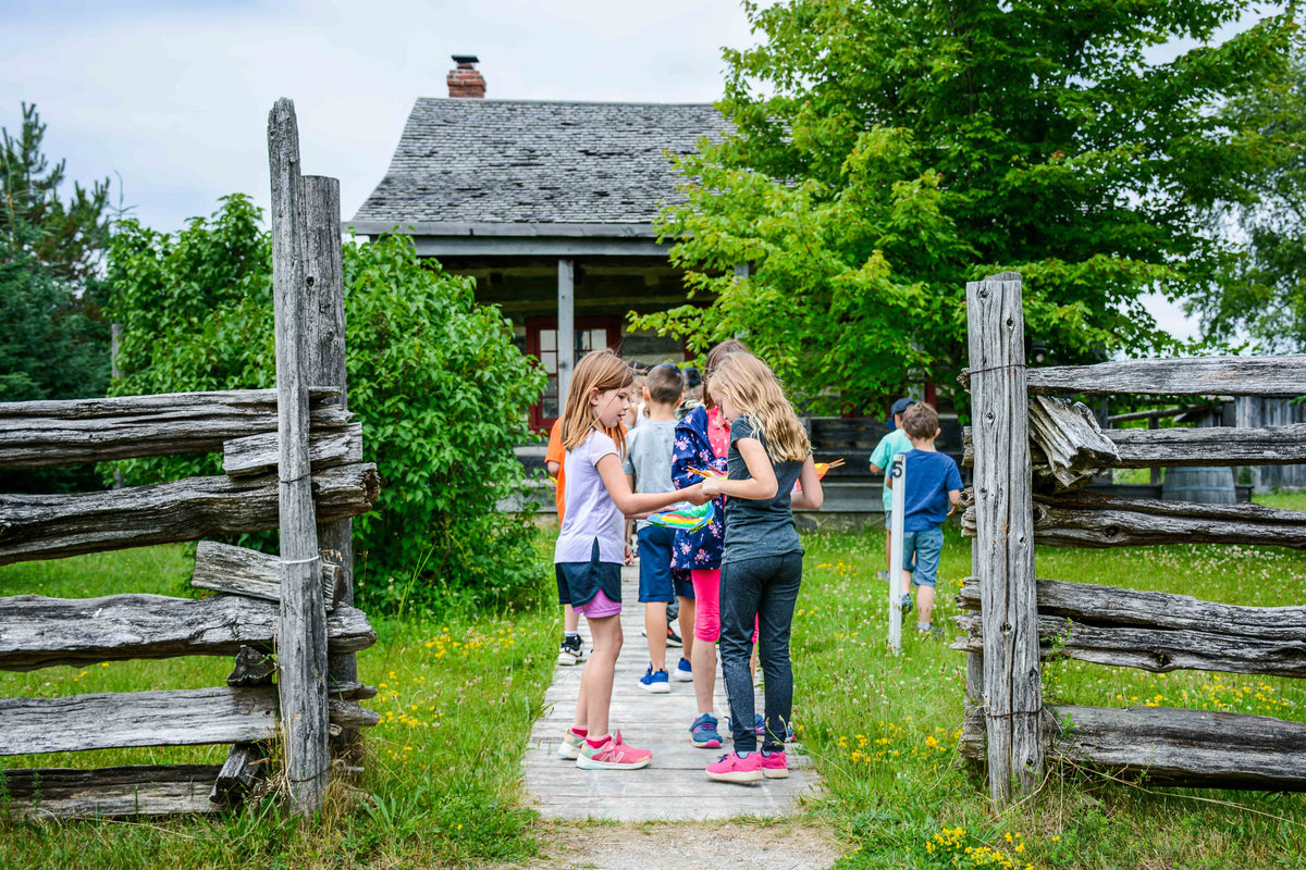 Kids gathering at Grey Roots